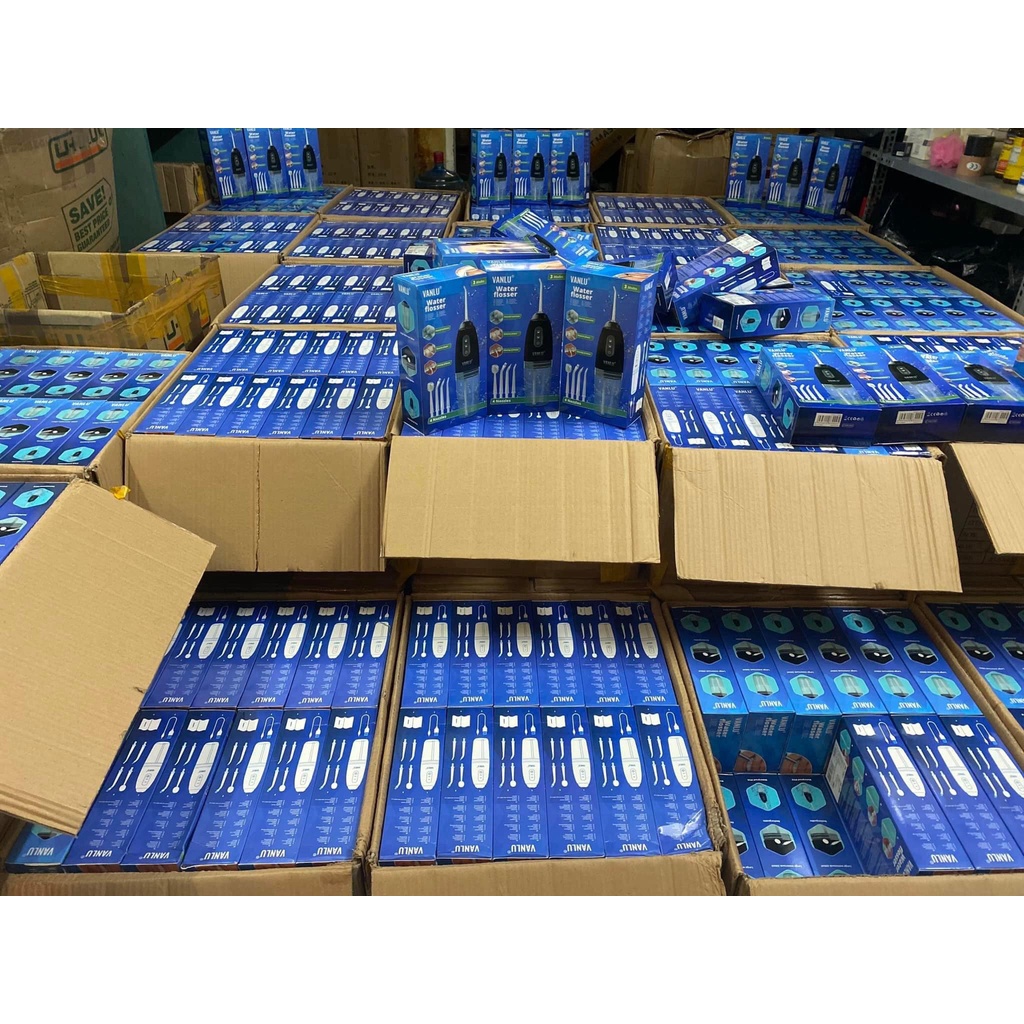 Máy Tăm Nước Optismile Vanlu Hàng Chính Hãng Fullbox Phụ Kiện Kèm 4 Đầu Tăm Khác Nhau