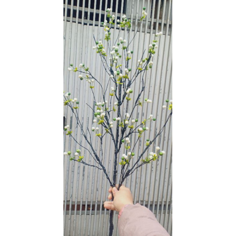 Sỉ cành Cherry điểm xịn dày cao 90cm- Cành quả giả