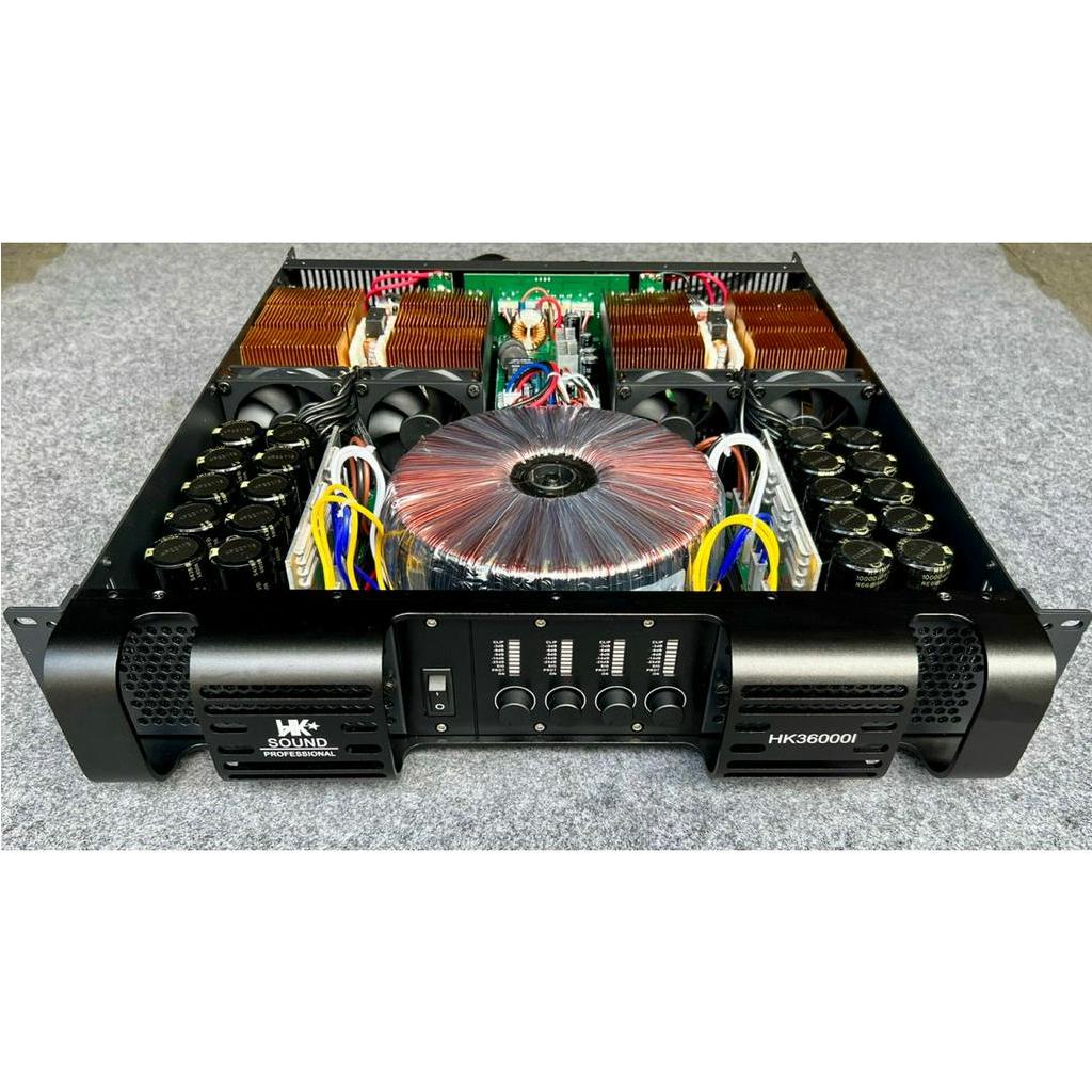 ĐẨY 4 KÊNH HK-SOUND - ĐẨY HK36000I CLASS TD NGUỒN XUYẾN ĐỒNG - ĐẨY 1500W 20 TỤ CHÍNH HÃNG