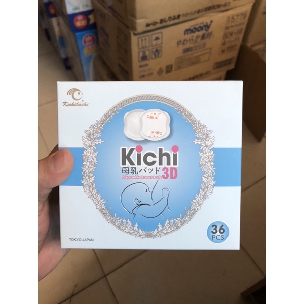 Miếng lót thấm sữa kichi 3D 36 chiếc,48 chiếc