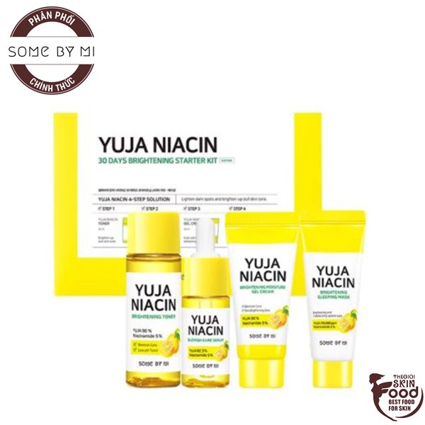 [4 Items] Kit Dưỡng Trắng Da Chiết Xuất Quả Thanh Yên Some By Mi Yuja Niacin 30Days Brightening Starter Kit | BigBuy360 - bigbuy360.vn