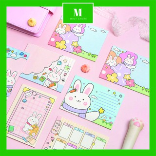 Giấy ghi chú, giấy note cao cấp Nhật Bản - 1 SET 30 tờ - nhiều màu, nhiều mẫu siêu cute - MINT STORE