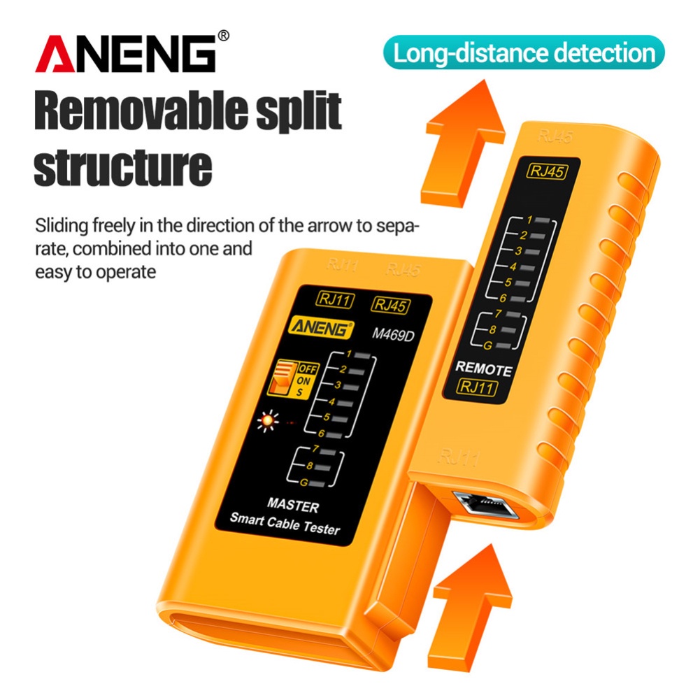 Sẵn Sàng✅Các Mạng Cáp Công Cụ Test RJ45 RJ11 LAN Dây Đa Năng Ethernet Cáp