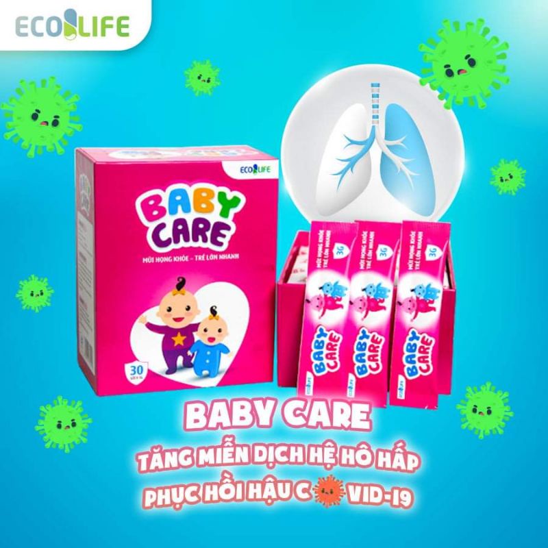 Cốm Baby Care ngừa cảm cúm