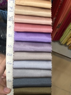 Vải áo dài phi bóng trơn