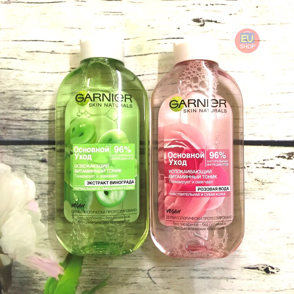 Nước hoa hồng Garnier 96% tinh chất tự nhiên Lọ 200ml