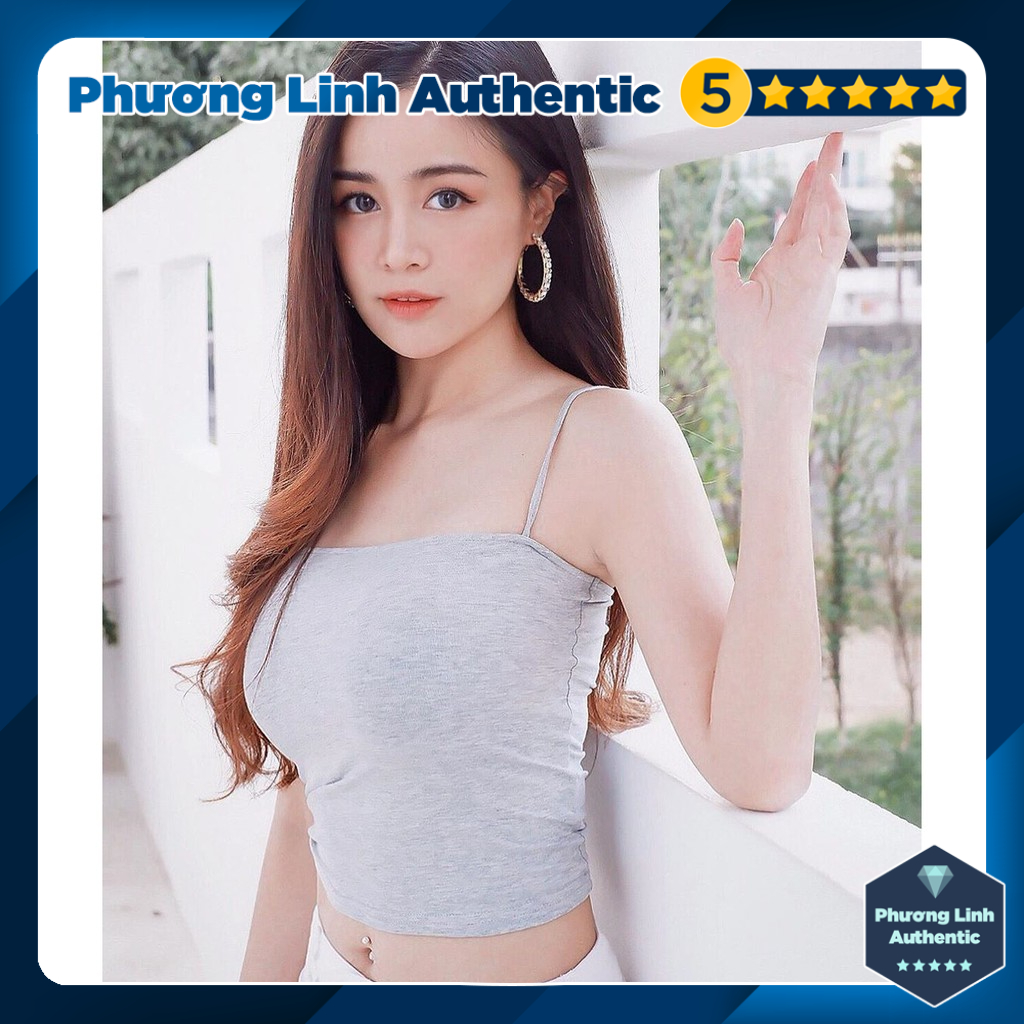 Áo croptop hai dây H&M Auth new tag có sẵn 0759871