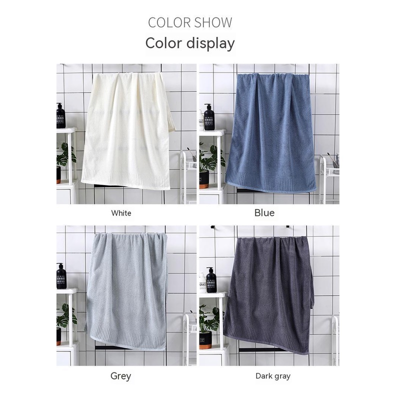 Khăn Tắm Cotton Mềm Mại Thấm Hút Tốt 70 * 140