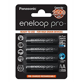 Pin sạc Panasonic - Eneloop Tiểu AA Pro  - 2500 mAh - 500 lần sạc - 1.2v - 1.5v
