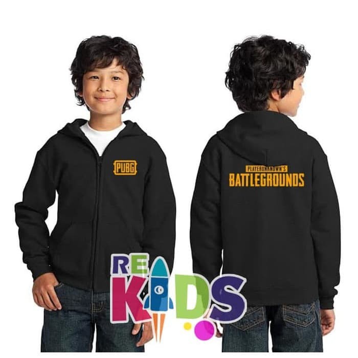 Pubg Áo Khoác Hoodie Phối Khóa Kéo Phong Cách Năng Động Cho Bé 2