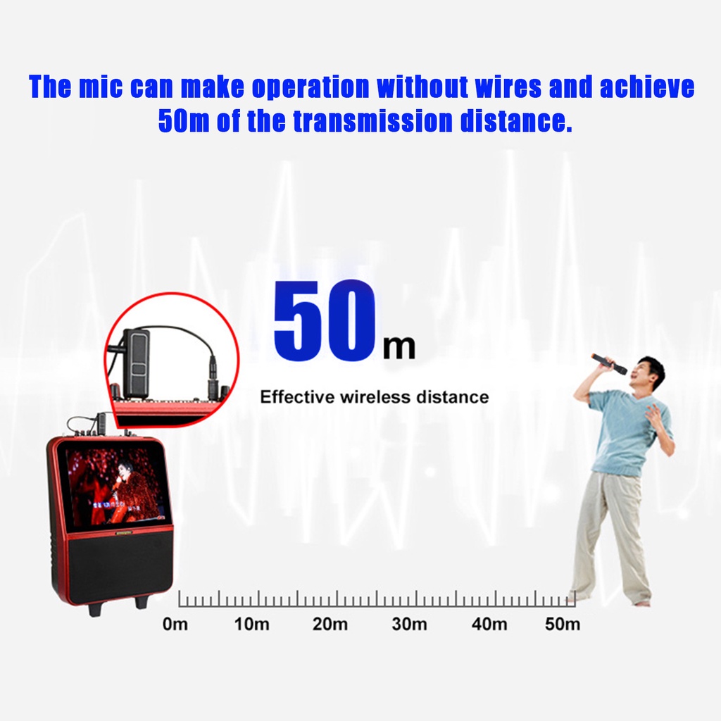 Micro Không Dây VHF Bằng Nhựa Dùng Để Hát Karaoke