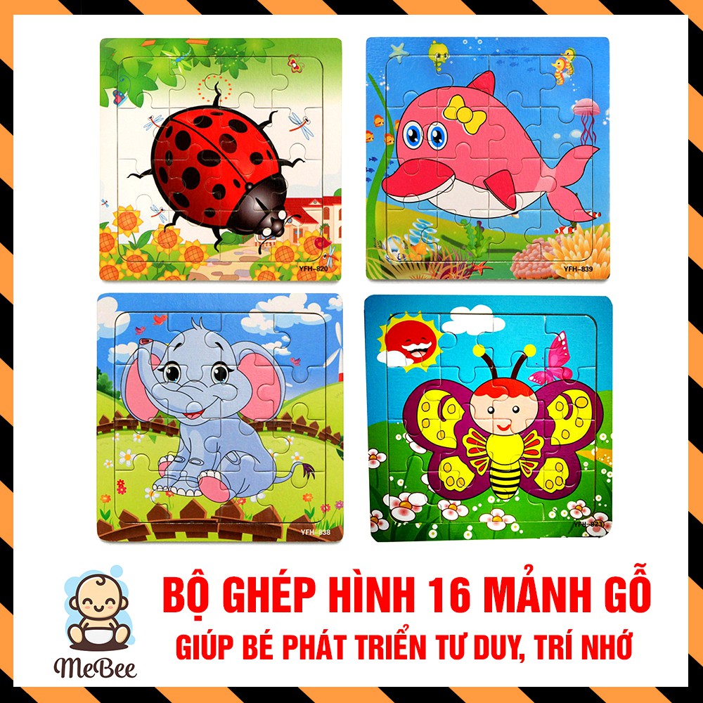 Đồ chơi ghép hình gỗ nhiều mảnh thông minh cho bé yêu (1 hình)