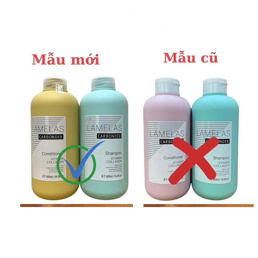 [CHÍNH HÃNG] Cặp Gội Xả LAMELAS CARBONDEX - siêu phục hồi 500ml - Tặng Kèm Xả Khô Cùng Hãng
