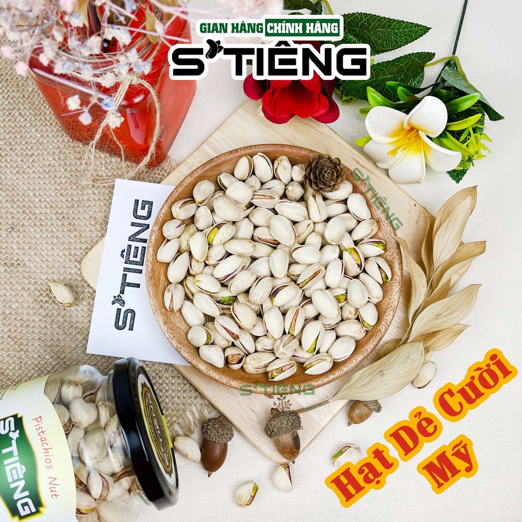 500Gr Hạt Dẻ Cười Mỹ Không Tẫy Trăng STIÊNG Không Chất Bảo Quản Hủ Thủy Tinh