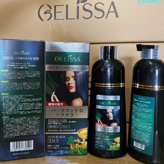 Dầu gội phủ bạc GELISA 500ml nhật bản