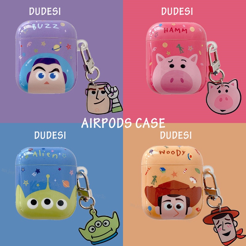 Vỏ Bảo Vệ Hộp Sạc Tai Nghe AirPods 1 / 2 / 3 / Pro Hình Buzz Woody Ba Mắt Độc Đáo Ốp