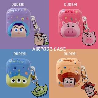 Vỏ Bảo Vệ Hộp Sạc Tai Nghe AirPods 1 / 2 / 3 / Pro Họa Tiết Toy Story Buzz Woody Dễ Thương Ốp