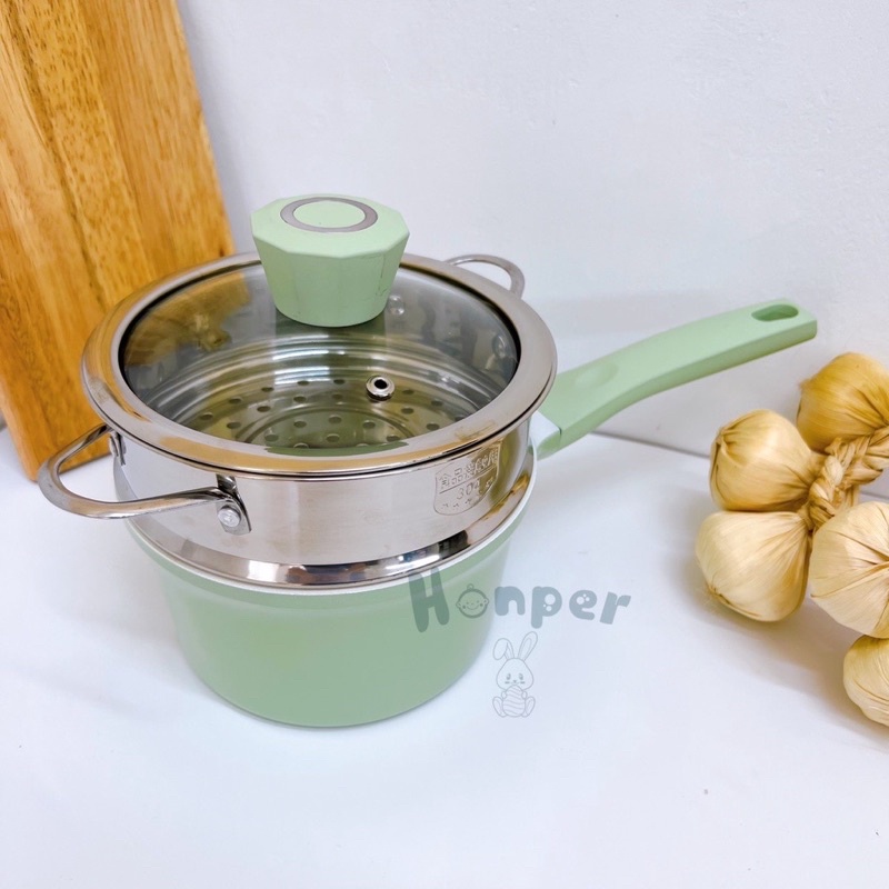 Nồi honper cao cấp chống dính kèm xửng hấp inox 304 an toàn cho bé