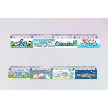 thước tonton friend THI6 capoo chopper one piece hoàng đế mèo cute thước kẻ dễ thương 15cm