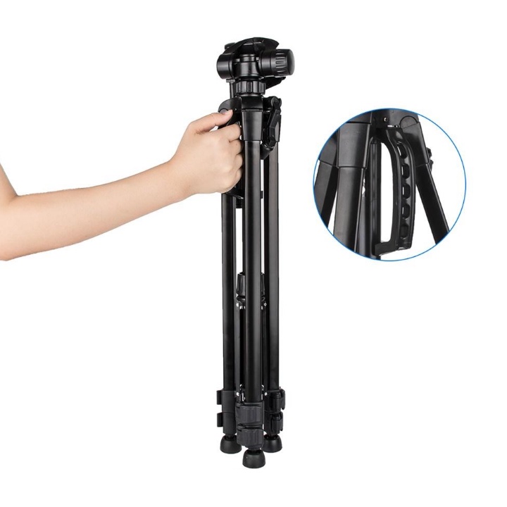 Tripod 3366 Hàng Loại 1 Giá Chân Cực Chắc Chắn, Đế Chân Thích Hợp Nhiều Địa Hình, Livestream/Chụp Ảnh