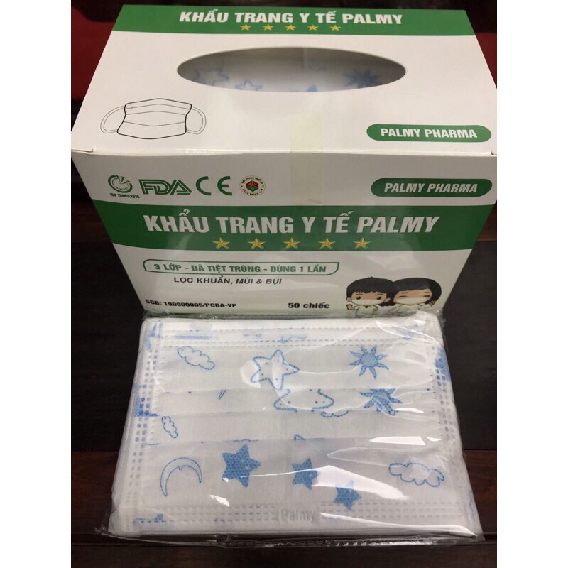 Khẩu trang y tế PALMY trẻ em cao cấp hộp 50 chiếc - Ipek_Shop