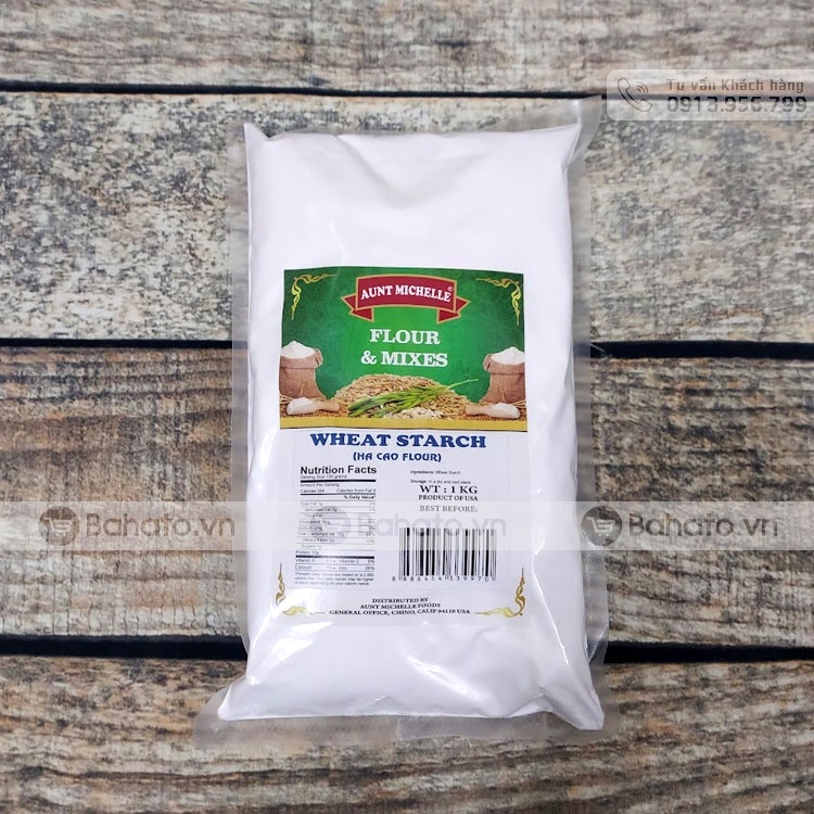 Bột tàn mì, bánh há cảo (wheat starch) gói 1kg