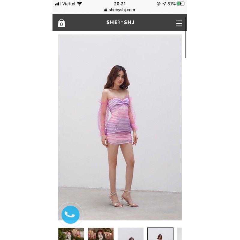 pass váy SHEBYSHJ: purple blink