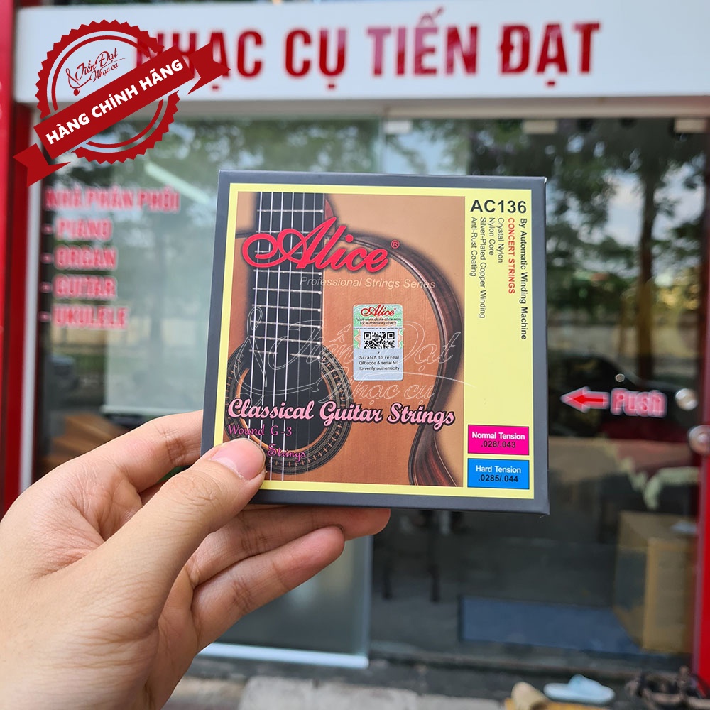 Dây Đàn Guitar Classic Alice AC136 - Bộ 6 Dây Chính Hãng