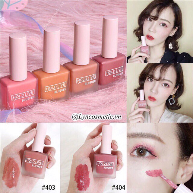 Phấn má hồng dạng kem tươi Holdlive Blusher - Nội địa trung chính hãng | BigBuy360 - bigbuy360.vn