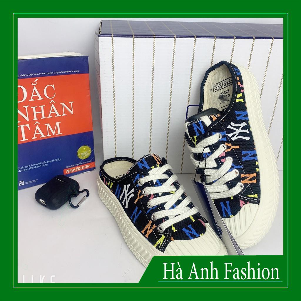 [ Hot trend- Hàng Trung ] Giày Sục NY, Đạp Gót, Giày Sục 𝐌𝐋𝐁 NY đen Độn đế mới nhất 2021 | BigBuy360 - bigbuy360.vn