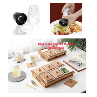 Khay mứt Tết 4 ngăn nắp gỗ