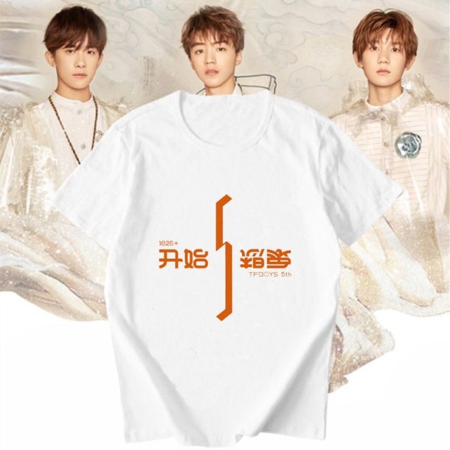 Áo Thun In Hình Nhóm Nhạc Tfboys Thời Trang Cho Học Sinh