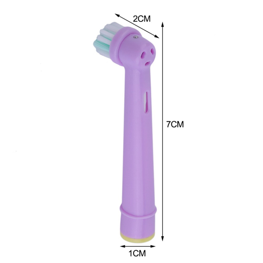 Set 4 Đầu Bàn Chải Đánh Răng Điện Thay Thế Tiện Dụng Cho Trẻ Em