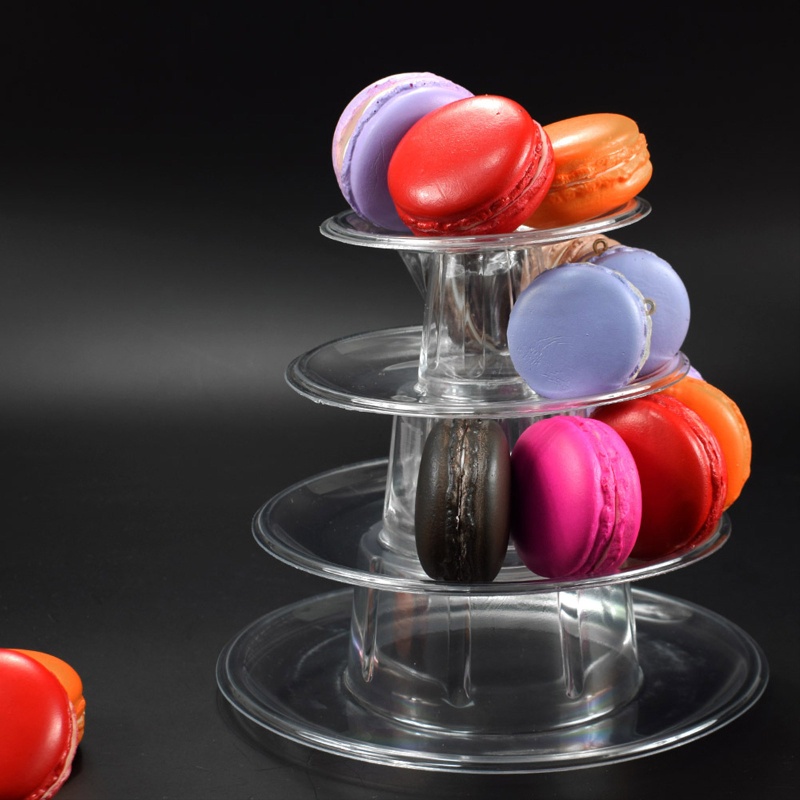 Giá đỡ bánh Macaron 4 tầng thích hợp cho ngày kỷ niệm/trang trí giáng sinh