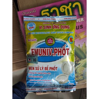 EMUNIV PHỐT- Men vi sinh xử lý mùi hôi, thông cống thông bồn cầu gói 200g