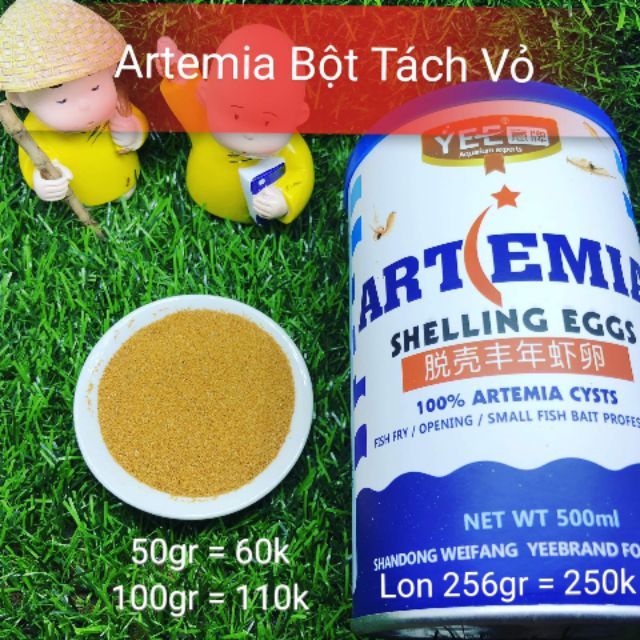 Artemia bột tách vỏ