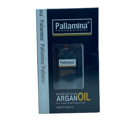 [ Pallamina ] Tinh dầu phục hồi tóc hư tổn Argan Oil Pallamina Collagen Keratin Complex 60ml