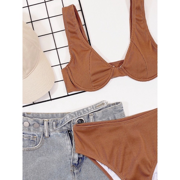 Bikini Cạp Cao Có Gọng Nâng Ngực 2M0002