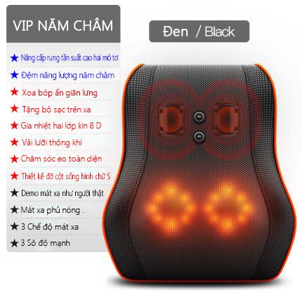 Gối mát xa đa chức năng với hệ thống sưởi ấm và mát xa cổ vai gáy eo lưng chuyên nghiệp