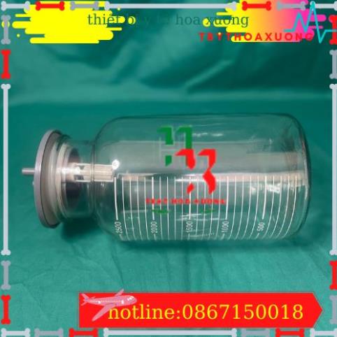 Bình Thủy Tinh Đựng Dịch Cho Máy Hút Dịch 2 Bình Yuwell 7A-23D, 7A-23B