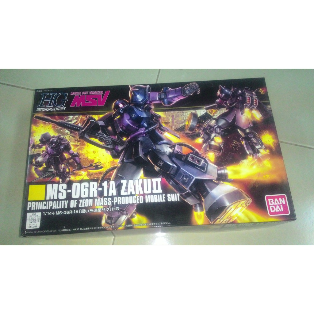 Mô hình lắp ráp HG 1/144 Zaku 2 Black Tri Star