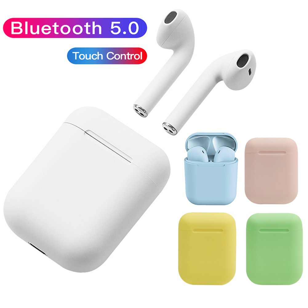 Tai Nghe Nhét Tai Bluetooth 5.0 Điều Khiển Cảm Ứng Inpods12 Macaron Tws