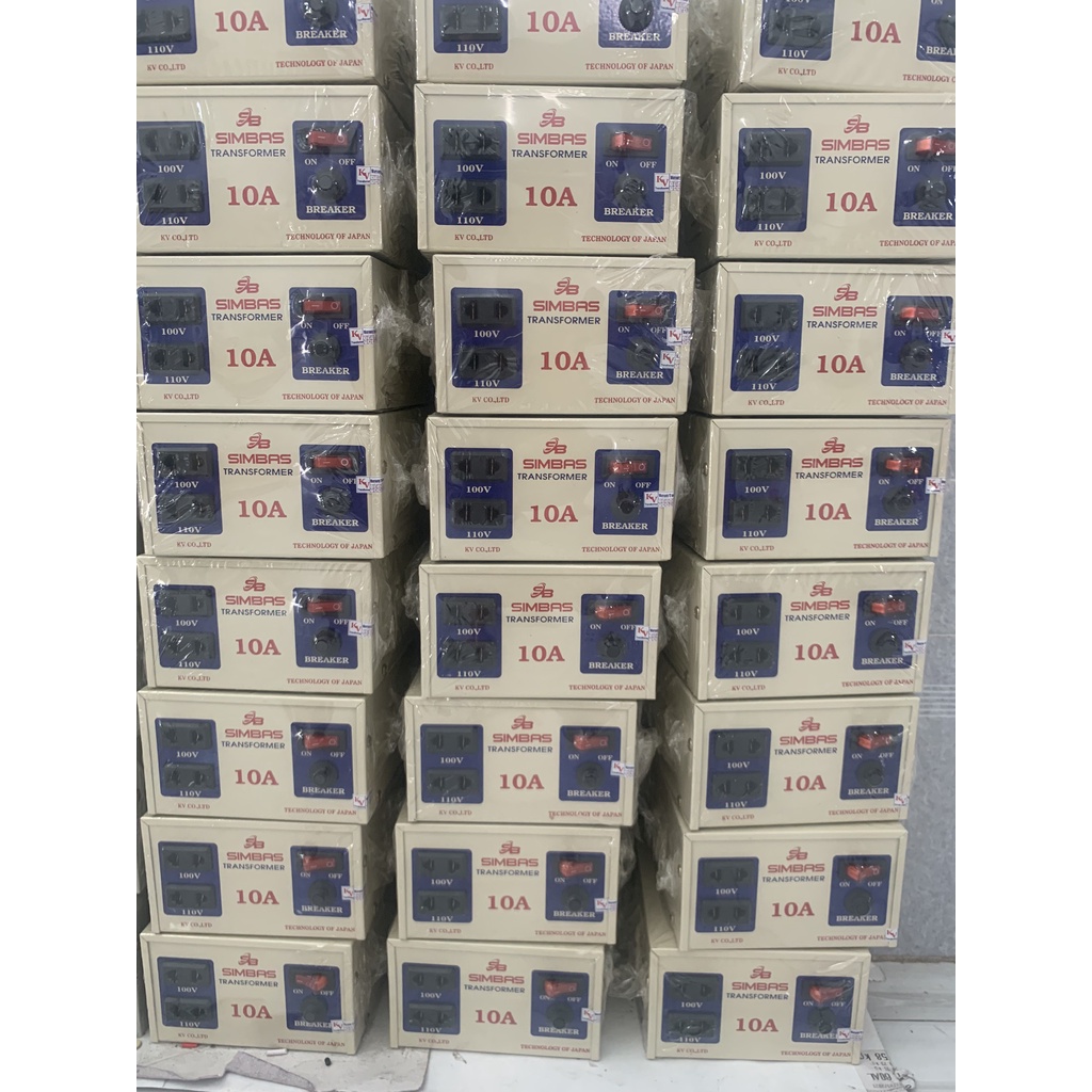 Bộ đổi nguồn 220v ra 110v 100v dùng cho thiết bị nội địa SIMBAS