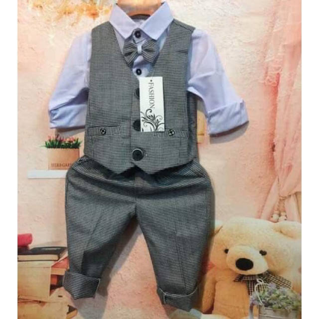 Bộ công tử 4 chi tiết cho bé trai 8-28kg