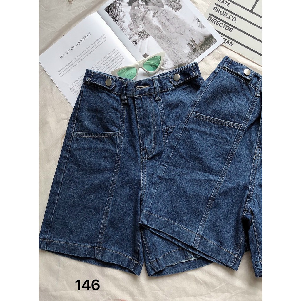Quần short ngố jean nữ-Hàng VNXK