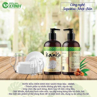 NƯỚC RỬA CHÉN SINH HỌC KANISO NHẬT BẢN 480ml