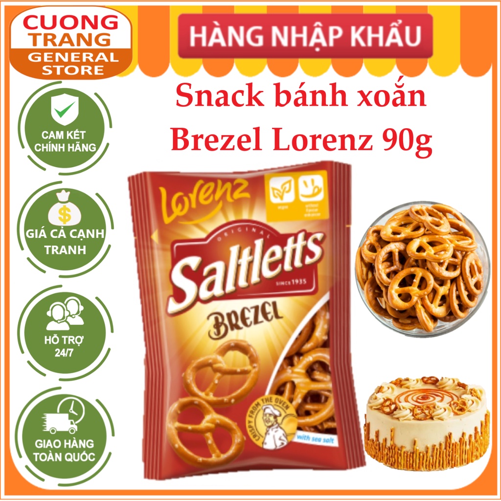 Snack bánh xoắn Brezel Lorenz 90g