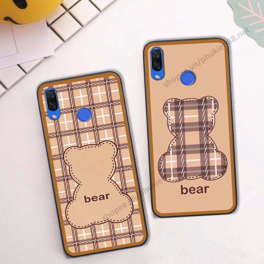 Ốp lưng Huawei Nova 3 / Nova 3i ốp điện thoại LineBear, bé tóc xù, hoa siêu đẹp