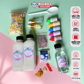 Bộ kit làm slime mây đầy đủ bk2, bộ kit làm slime mây giá rẻ nhất bigbot