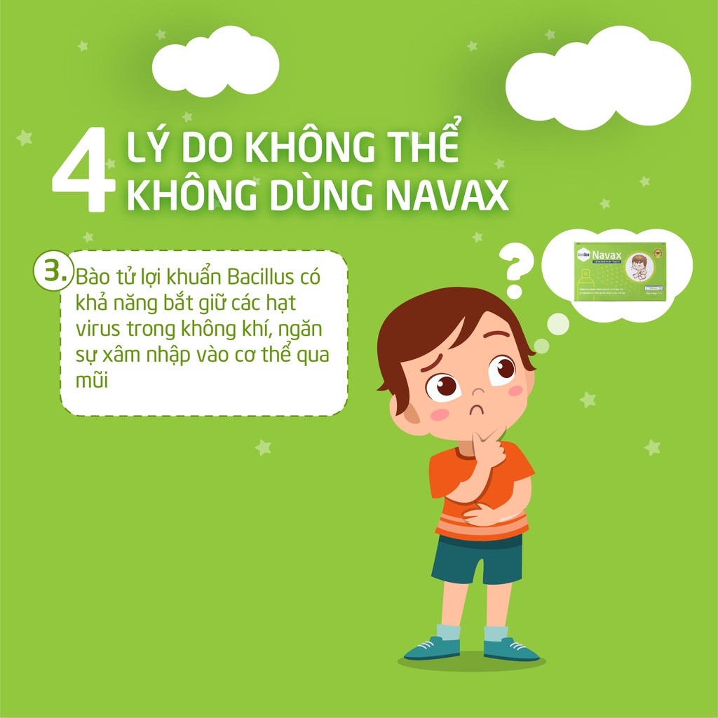 Xịt lợi khuẩn cho người viêm tai mũi họng Livespo Navax 1 ống x5ml